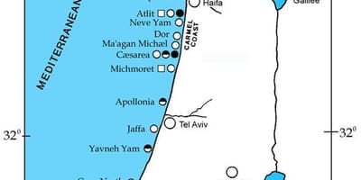 வரைபடத்தில் இஸ்ரேல் துறைமுகங்கள்